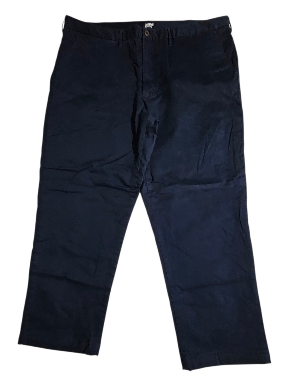 Lands' End Men's Navy Straight-Leg Pants